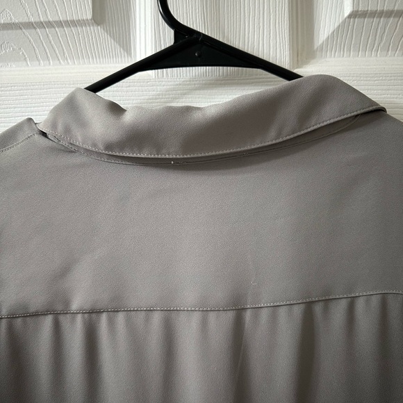 Calvin Klein Ruffled Collar Long Sleeve Blouse Size Large - Picture 7 of 10
